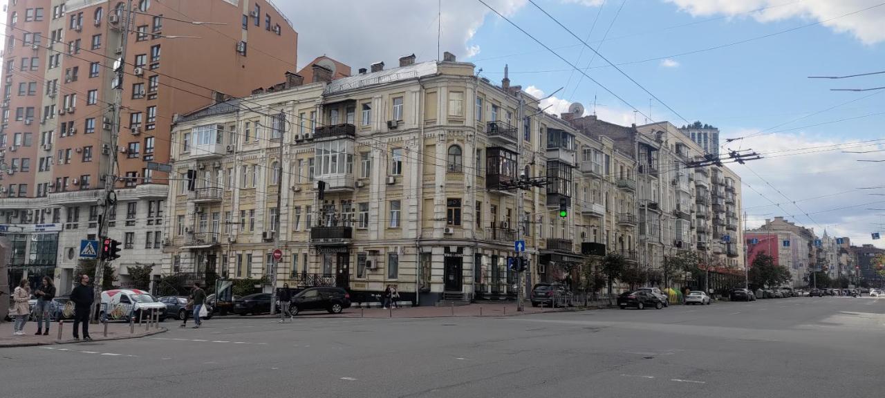 Ferienwohnung Saksaganskogo Centre Kiew Exterior foto