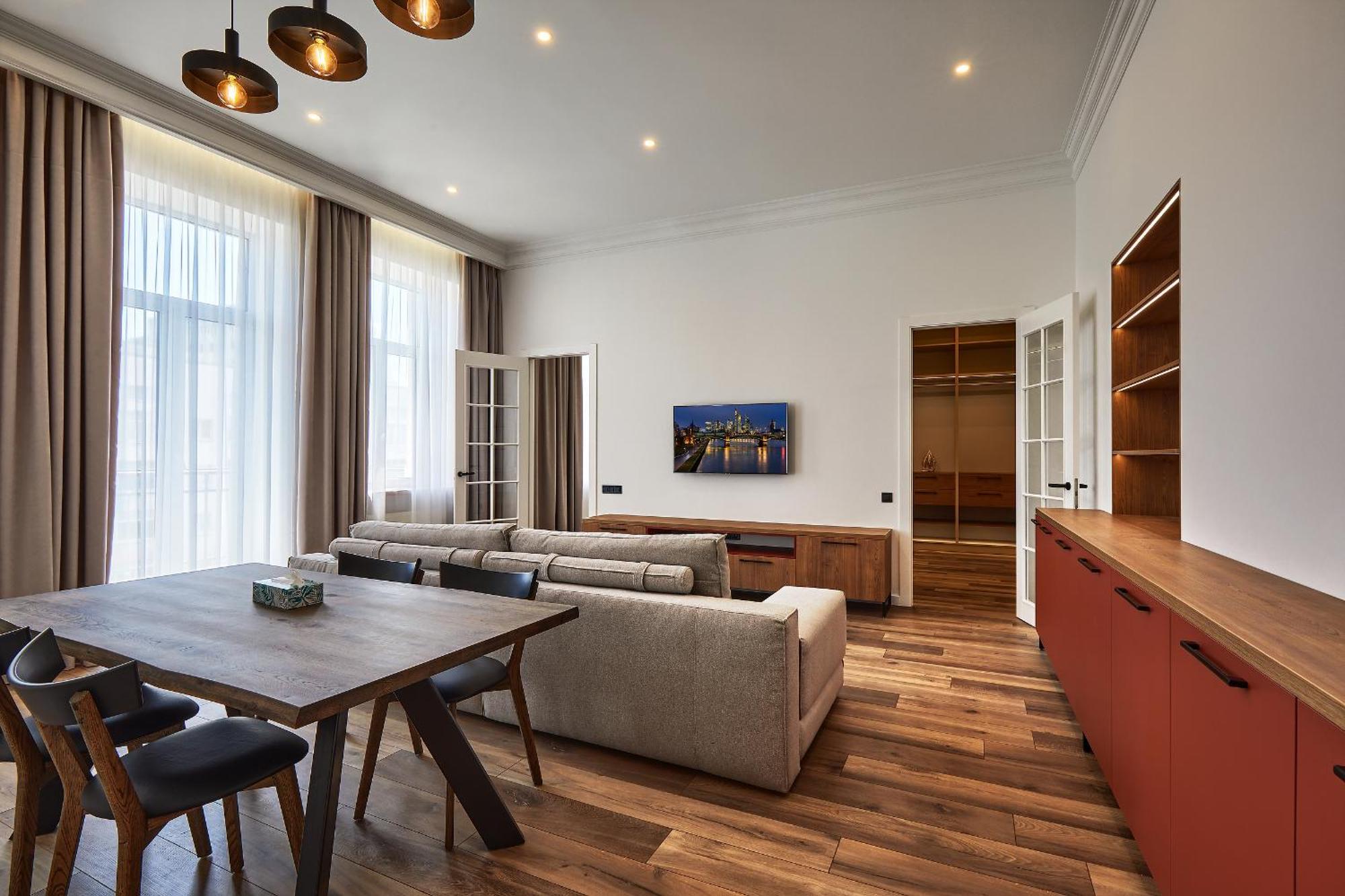 Ferienwohnung Saksaganskogo Centre Kiew Zimmer foto