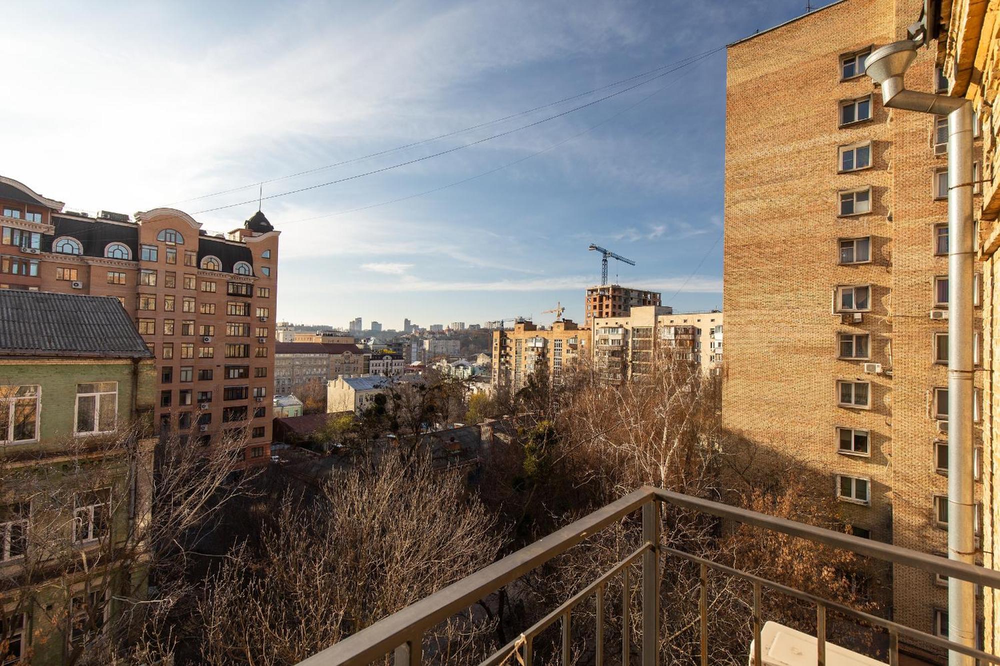 Ferienwohnung Saksaganskogo Centre Kiew Exterior foto